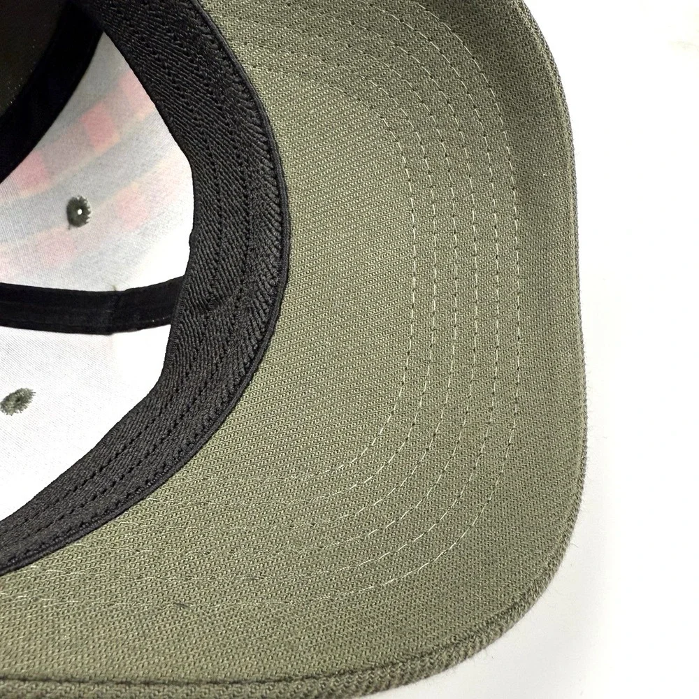 Boy Scouts Of America Webelo Fitted Hat Green S/M Embroidered Plaid 6 Panel‎